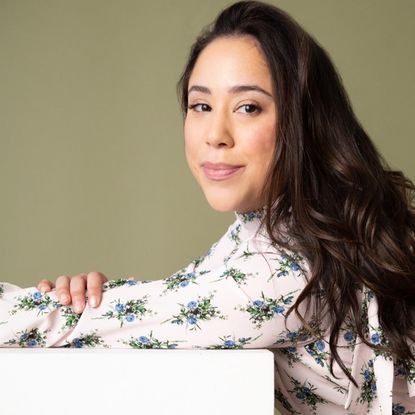 lauren wilson wearing a blouse