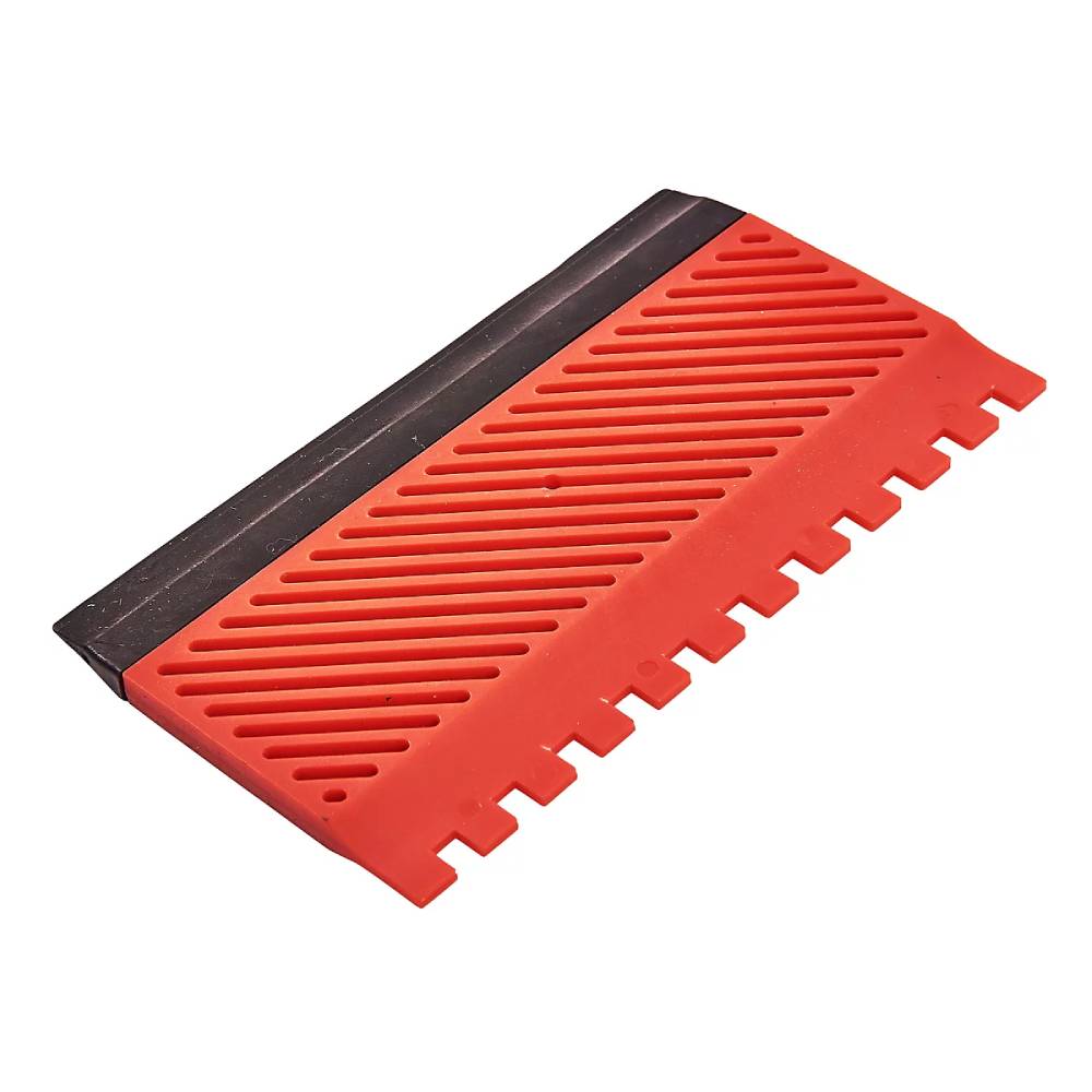 red and black tile adhesive applicator