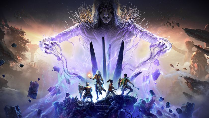 Fantasy adventurers face a giant foe in Solasta 2&#039;s key art.