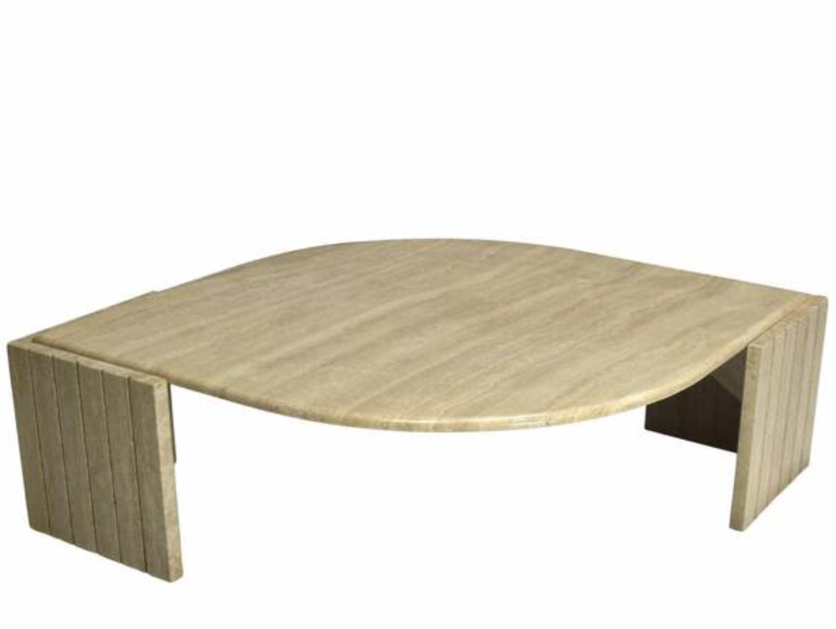 oval marble coffee table