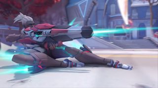 Overwatch 2's sojourn using her power slide while firing