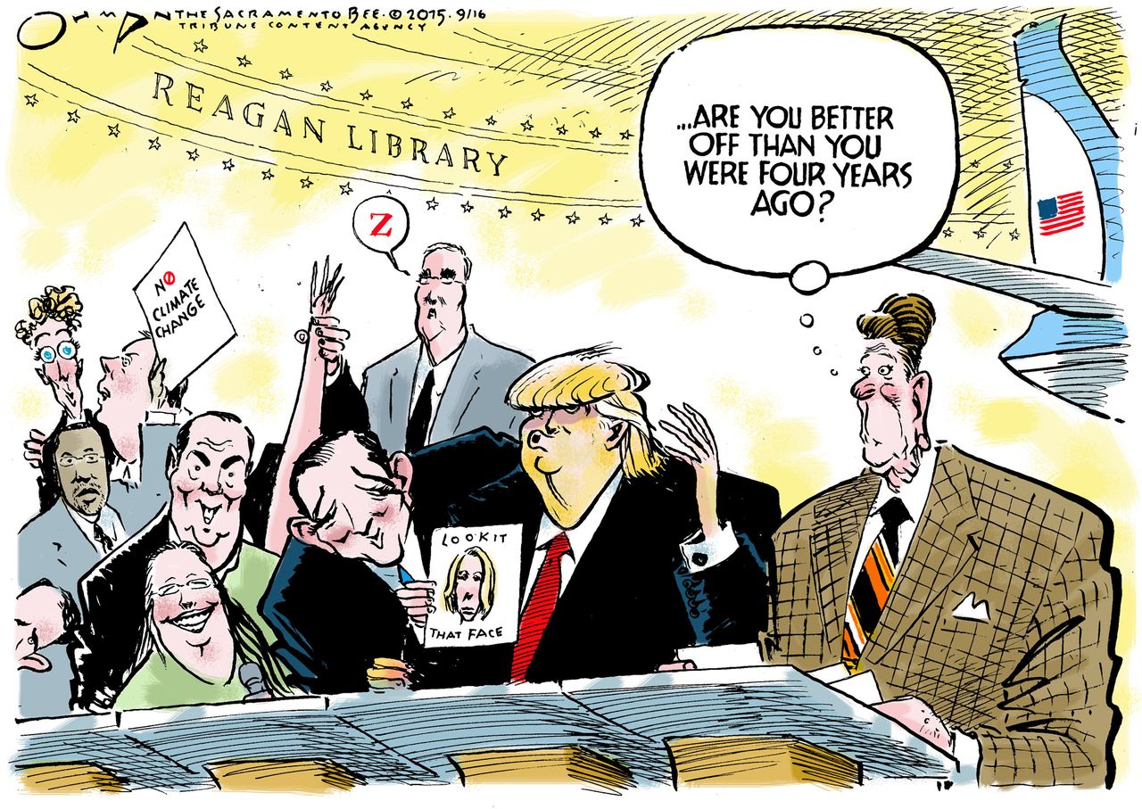 Political cartoon U.S. GOP 2016