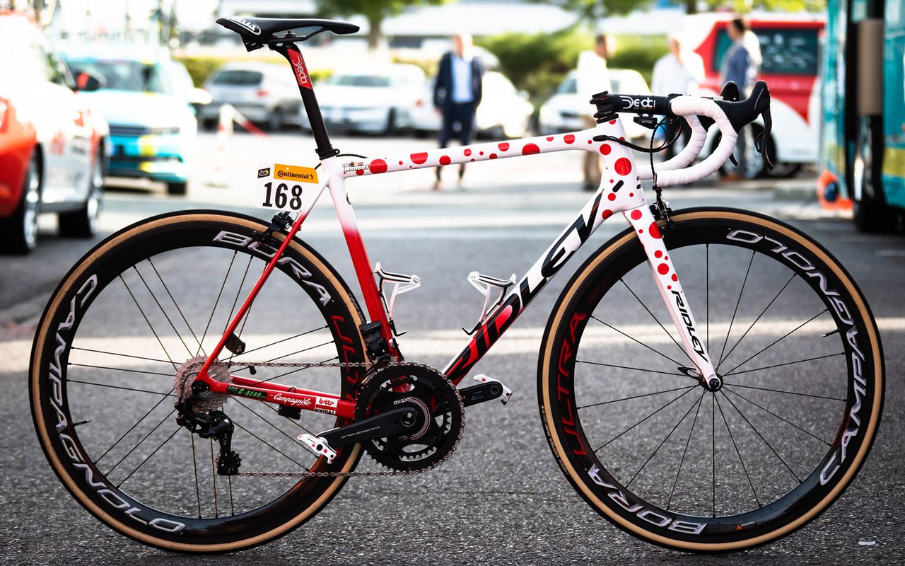 Tim Wellens' custom-painted Ridley Helium SLX