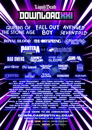 The poster for the 2024 edition of Download festival