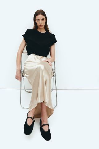 H&M silky maxi skirt