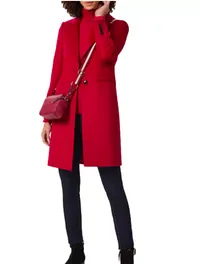 Tilda Wool Coat in Fuchsia Pink, Was £477.51, Now £358.14 (Was $600, Now $450) | Hobbs