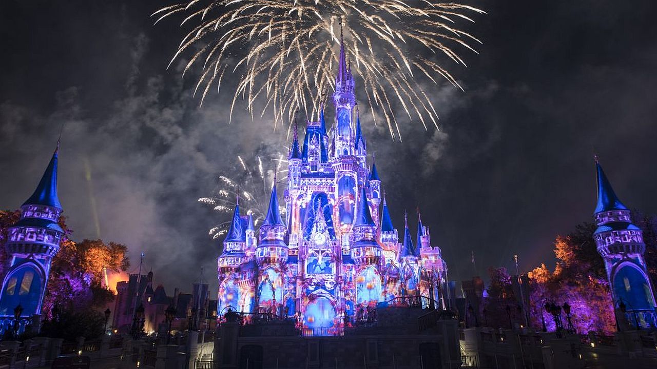 Fuegos artificiales Felices para siempre en Magic Kingdom