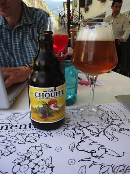 Brandon is already thinking about cyclocross season with a Belgian La Chouffee at dinner.