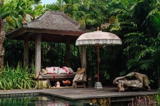 pagoda ideas by pool with east london parasol company parasol