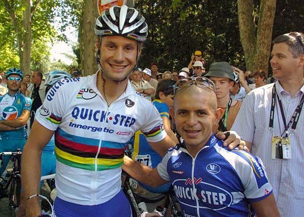 Boonen with his lead out man Jose Rujano&hellip;
