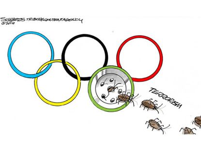 Editorial cartoon Sochi Olympics terrorism