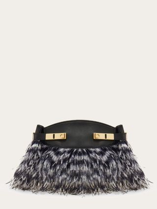 Hug Soft Crossbody Bag With Feathers (s)