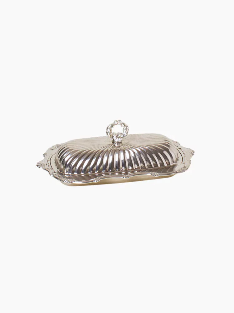 La Loueme, Silver-Plated Butter Dish With Lid