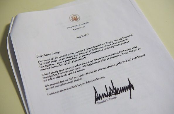 President Trump&amp;#039;s letter to James Comey.