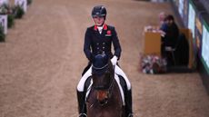 Lara Butler riding Kristjan at the London International Horse Show in 2021.