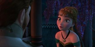 Kristen Bell voicing Anna in Frozen