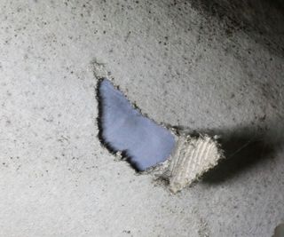 close up of white asbestos