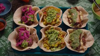A photo of tortilla bowls from Street Food: USA