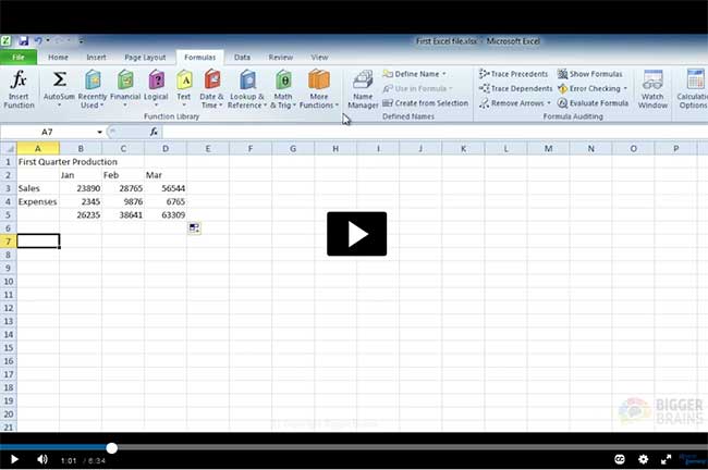 Video Tutorial: Mastering Excel 2010