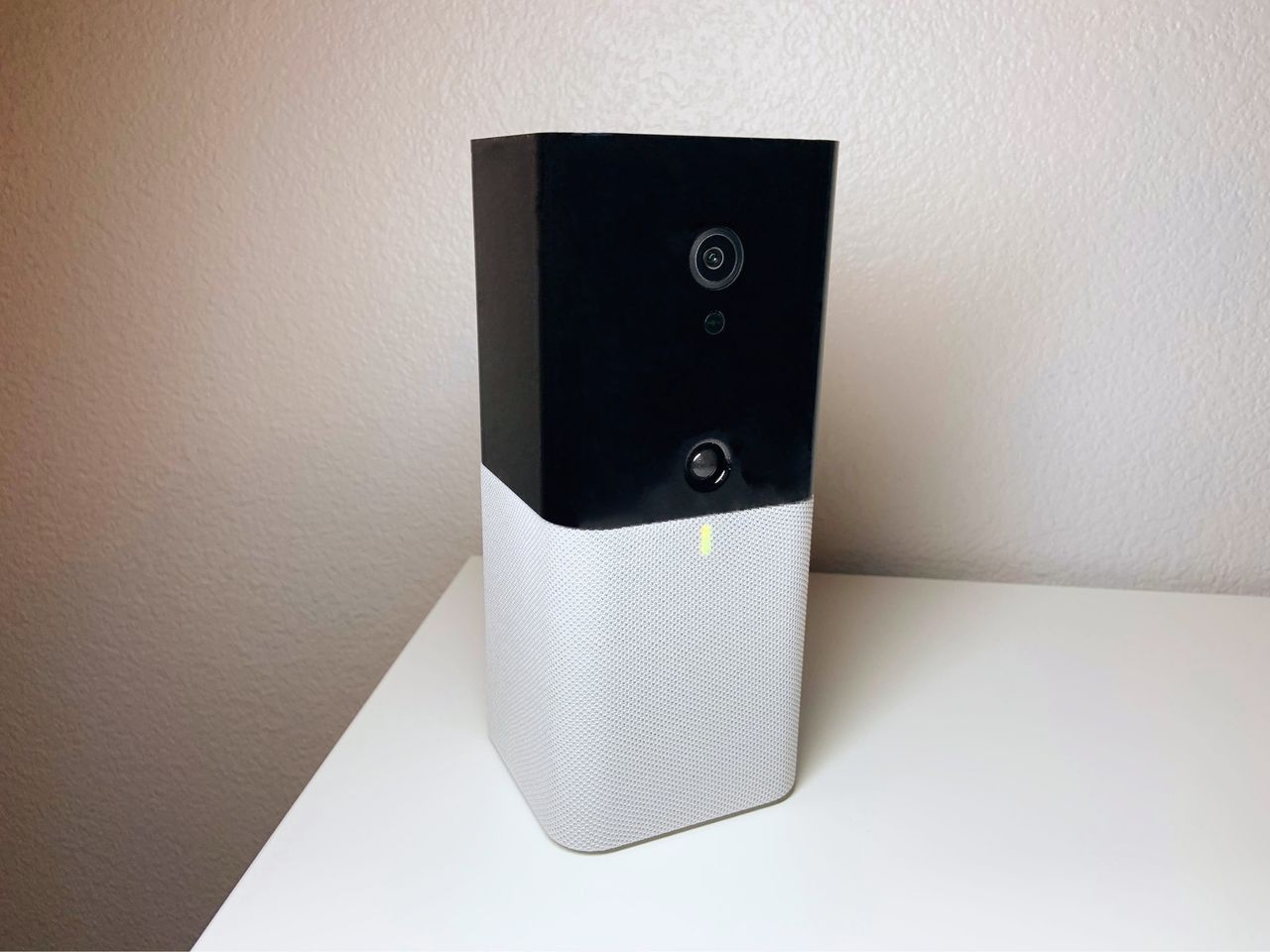 Abode iota gateway on a desk