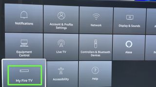 How to Install Kodi on Amazon Fire Stick and Fire TV: select My Fire TV
