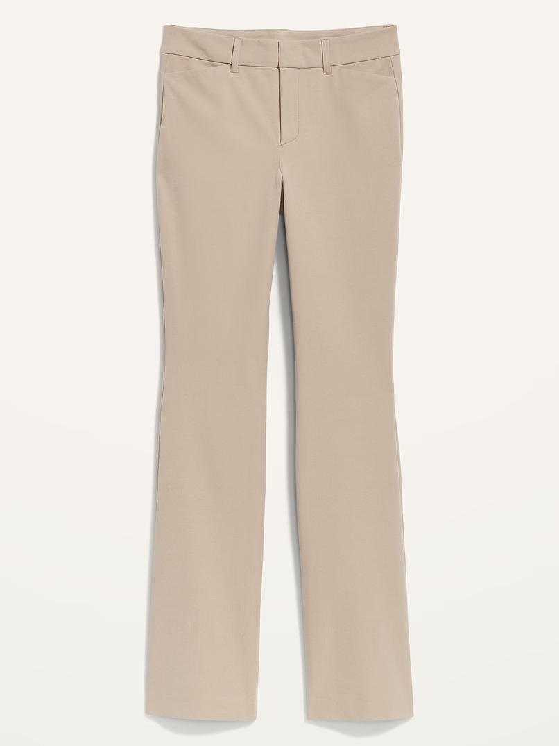 Old Navy, High-Waisted Pixie Flare Pants in Mocha Taffy
