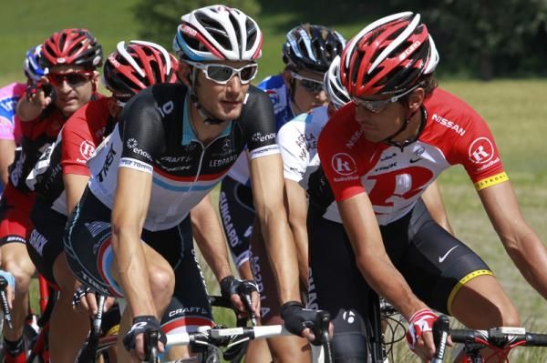 Frank Schleck and Andreas Kloden on stage 2