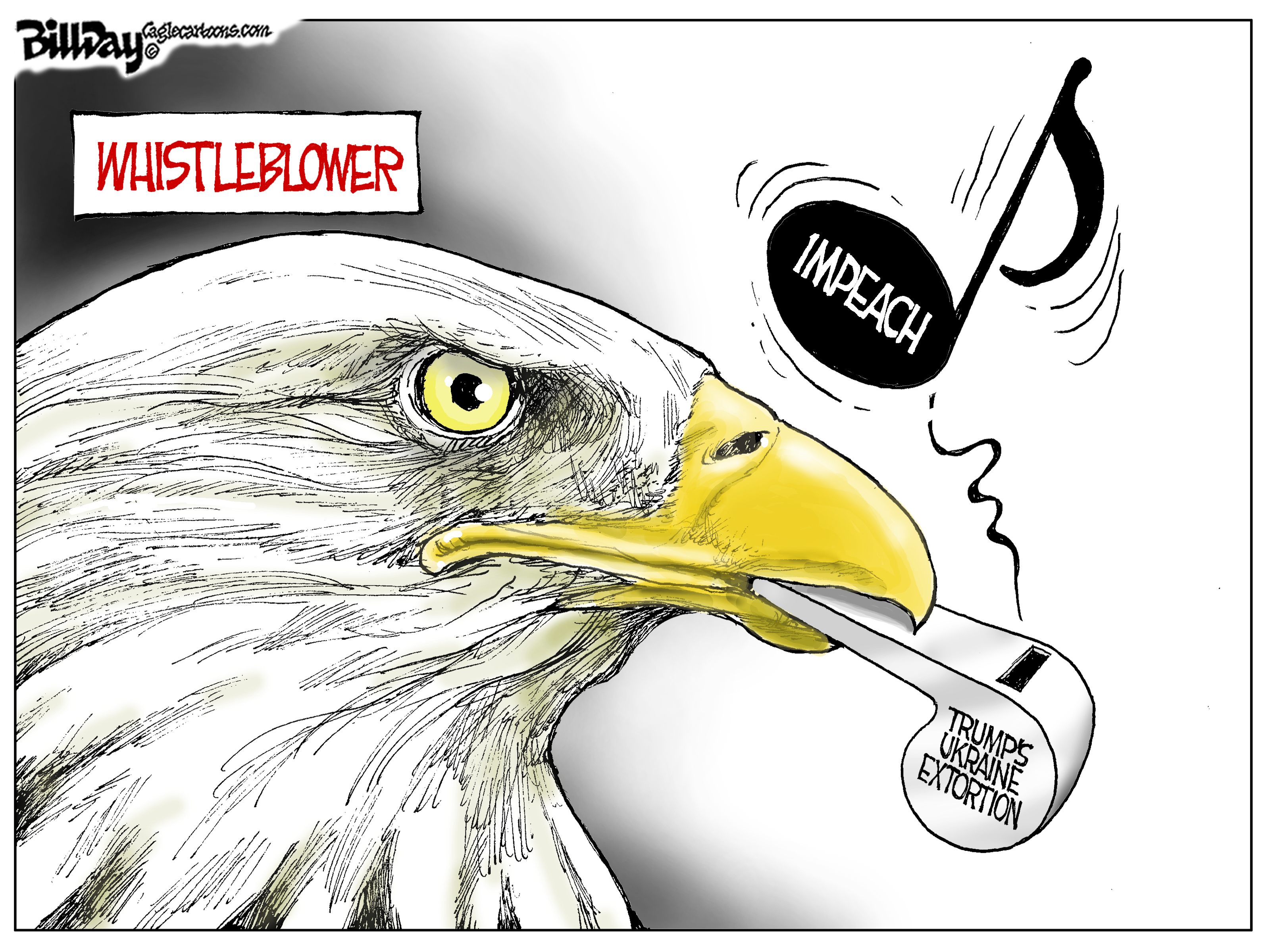 Political Cartoon U.S. Trump Impeachment Ukraine Whistleblower