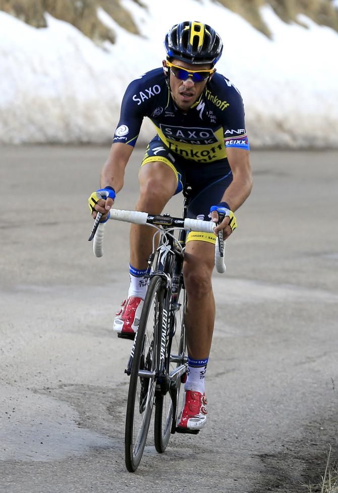 Alberto Contador (Team Saxo-Tinkoff) tried to break Sky's dominance on the final climb
