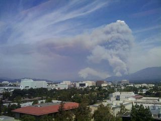 Wildfire Blazes Near NASA's Calif. Facility