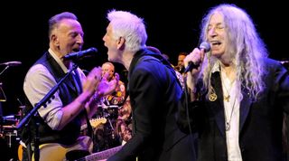Bruce Springsteen, Tony Shanahan and Patti Smith perform at the 2026 American Music Honors