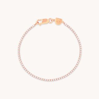 Tennis Chain Bracelet in Rose Gold