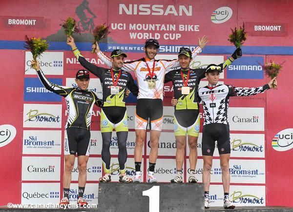 Men's podium: Vogel, Hermida, Kabush, N&auml;f, Fl&uuml;ckiger