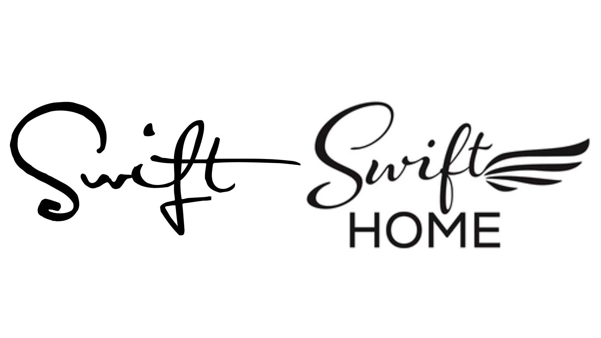 Taylor Swift signature vs Swift Home logo