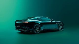 Aston Martin DBS 770 Ultimate on green background