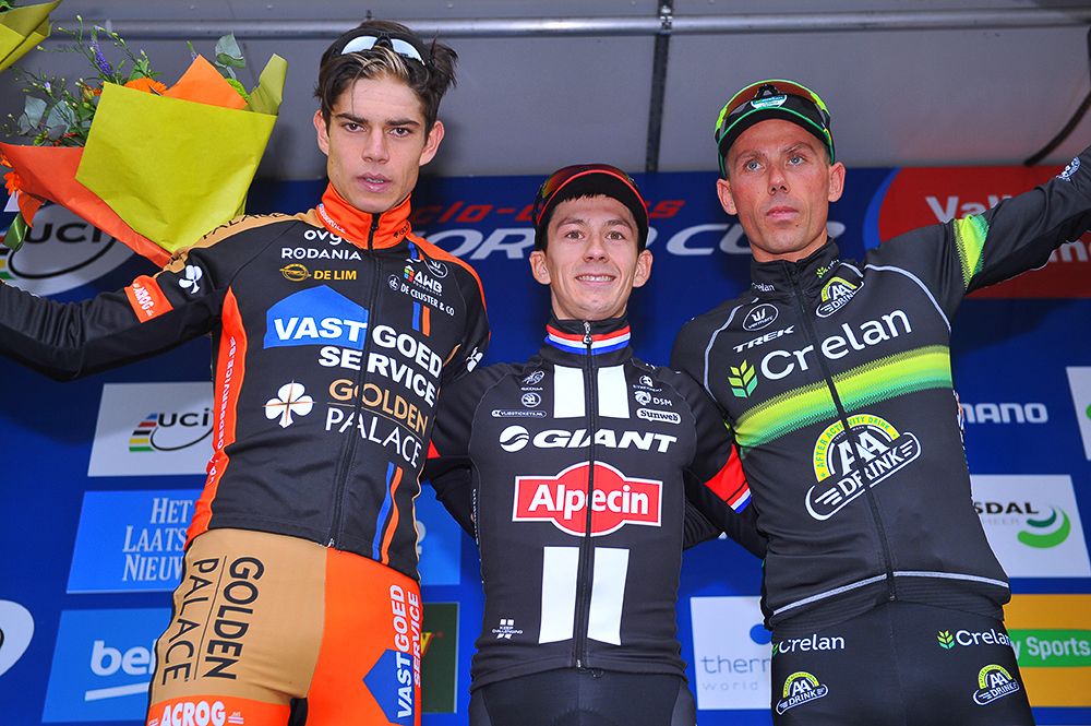 Van Aert, Van der Haar and Nys.