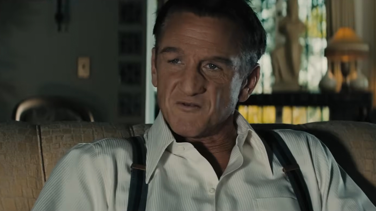 Sean Penn looking upset and tough in Gangster Squad