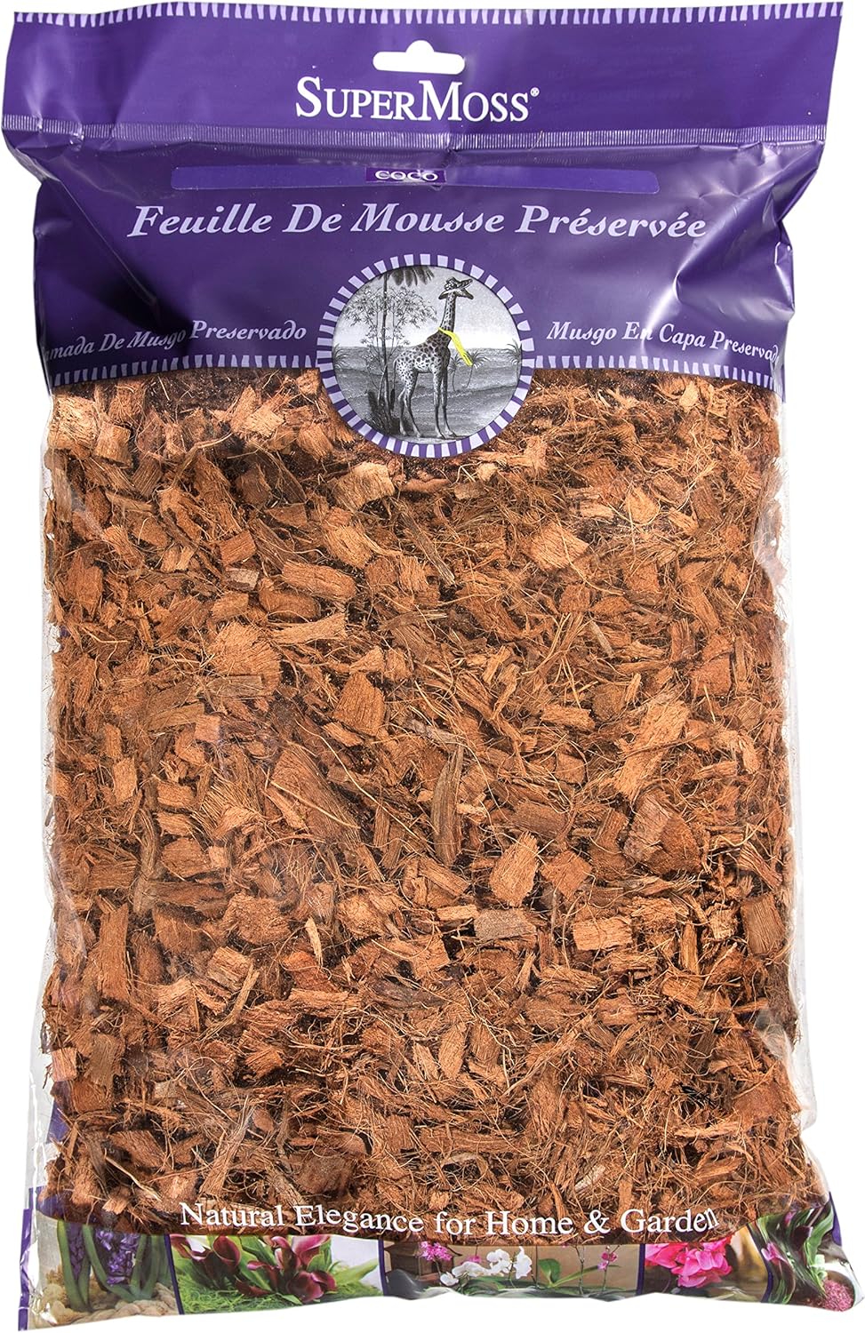 Supermoss (23261) Coco Mulch, 200 In3, Natural Brown
