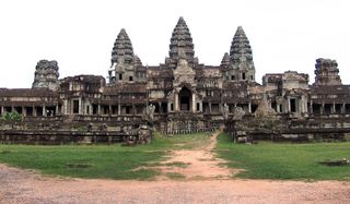 Built between roughly A.D. 1113 and 1150, and encompassing an area of about 500 acres (200 hectares), Angkor Wat, whose name means "temple city," is one of the largest religious monuments ever constructed.