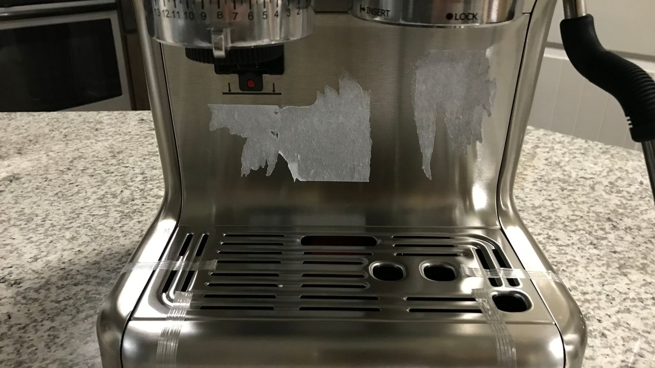 Casabrews espresso machine with sticker removed