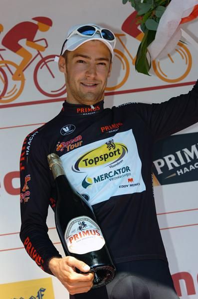 Combativity classification leader Laurens De Vreese (Topsport Vlaanderen-Mercator)