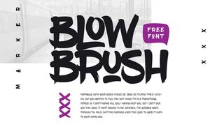 Example image of Blow Brush, one of the best free graffiti fonts