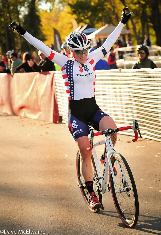 Katie Compton (Trek Cyclocross Collective) sweeping the Mud Fund Derby City weekend