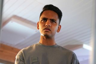 Imran Maalik collapses in Hollyoaks.