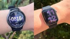 Grace Walsh wearing Garmin Venu 4 vs Apple Watch Series 11