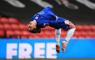 Chelsea’s Sam Kerr has 20 goals to her name in the Women's Super League this season
