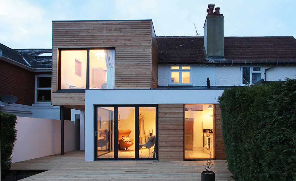 Contemporary two storey extension
