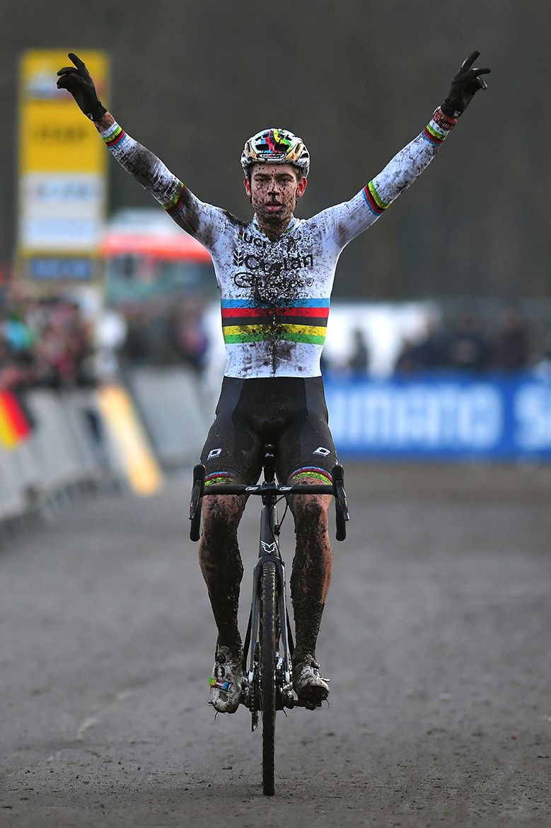 Wout Van Aert won the World Cup event in Zeven.