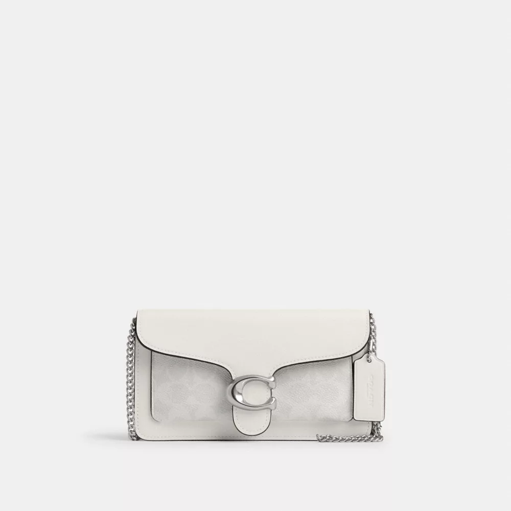 Tabby Chain Clutch in Signature Canvas