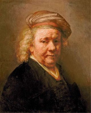 The Archbishop of Canterbury's favourite painting, Self Portrait by Rembrandt van Rijn.